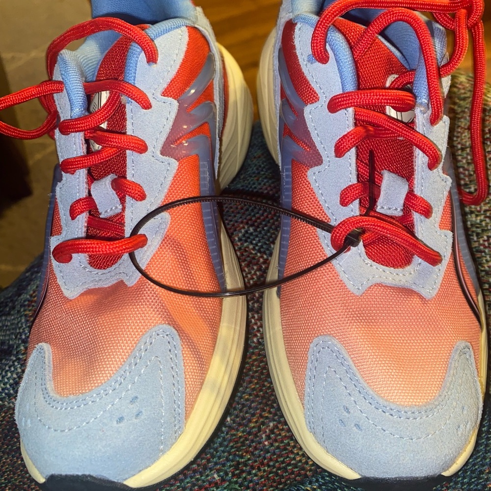 Puma Kids Red and Blue Sneakers